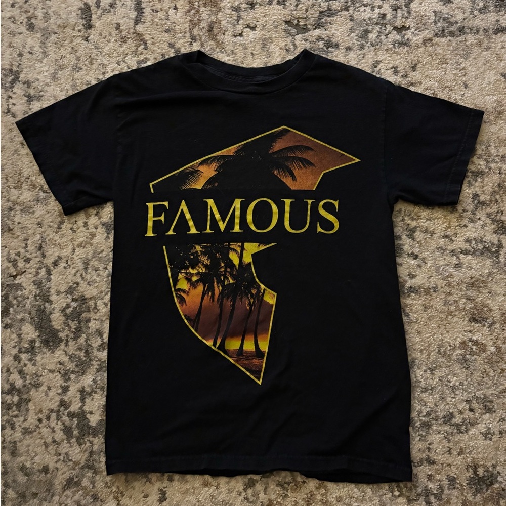 Black and Yellow Graphic Tee Short Sleeve